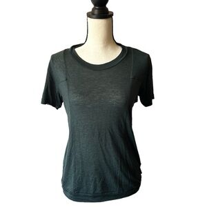 Mauro Grifoni Sz 42 | US Sz 6 Wool Viscose Forest Green Short Sleeve Tee Shirt